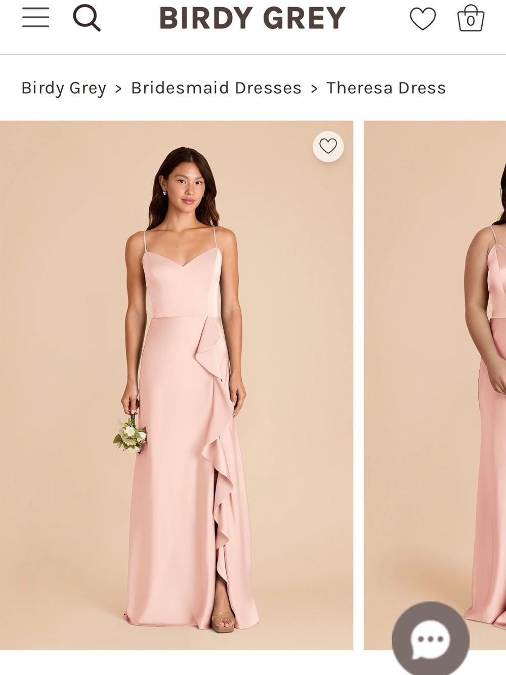 Birdy Grey Theresa Maxi Dress in Blush Pink